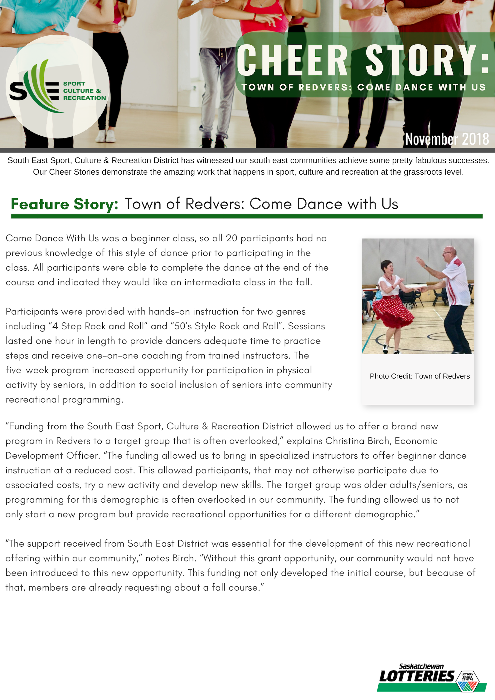 Cheer Story: Redvers Come Dance With Us - Image 1