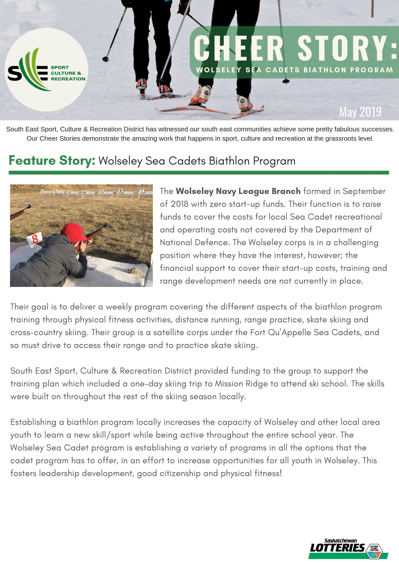 Cheer Story: Wolseley Sea Cadets Biathlon Program - Image 1