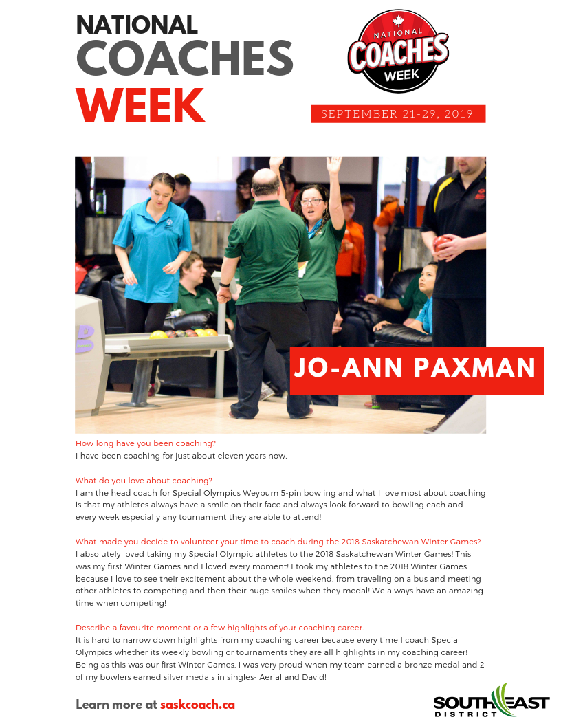 Coaches Week: Jo-Ann Paxman - Image 1