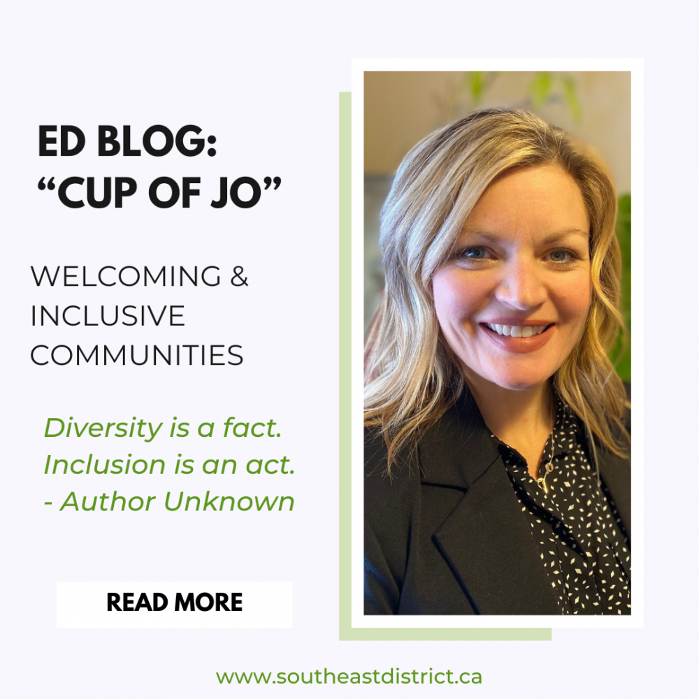 ED Blog: “Cup Of Jo” - Welcoming & Inclusive Communities