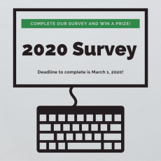 2020 Survey: Complete our survey and win a prize!