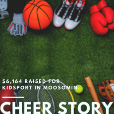 Cheer Story: $6,164 Raised for KidSport in Moosomin